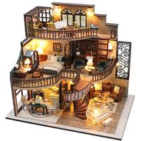 我の屋手工制作小房子筑梦高阁复古阁楼音乐盒娃娃屋玩具女