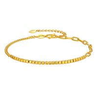 谢瑞麟(TSL)黄金手链5G工艺时尚方块拼接手饰女款XL036 约3.05g