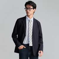 报喜鸟可运动西服系列【抗皱保暖】单西男装商务斜纹弹力易打理西服外套 藏青 54 A(190/108)