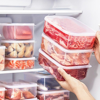 PP5食品级保鲜盒冰箱专用收纳盒冷冻冷藏肉类可微波加热大号容量