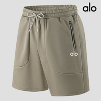 alo夏季短裤男女网眼透气舒适瑜伽服运动休闲宽松舒适五分裤子