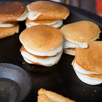 寒宁儿时回忆盐城高邮特色米饭饼湖北小米粑粘饭饼手工糕点现做 10对(20片)