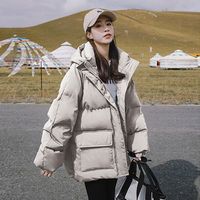 FELIPE VARELA 无品牌 女士短款冬季韩版宽松加厚面包服棉袄外套