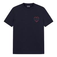 EMPORIO ARMANI/阿玛尼男士莱赛尔棉短袖正肩T恤秋季 【莱赛尔棉】黑色-UC001 S (:120-135斤)