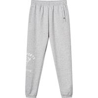 鸿星尔克儿童运动长裤春季简约纯色针织裤中大童保暖男童裤子 亮浅花灰 140