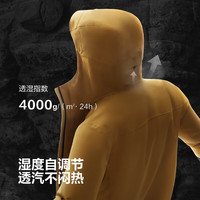 BOSIDENG/波司登 防风防水 女士冲锋衣  初雪白/砂岩啡 3XL