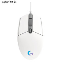 罗技 logitech G102 二代 有线鼠标 8000DPI RGB 黑色