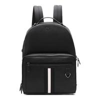 BALLY 巴利 Mythos系列 Mavrick 男士牛皮革双肩包 6238746 黑色/黑白条纹