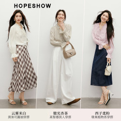 红袖 甜美雪纺衬衫2025秋季女装木耳边系带松紧喇叭袖正肩气质上衣 柔粉色174 S