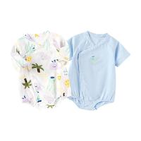 巴拉巴拉新生儿衣服宝宝包屁衣夏装薄款三角衣清新