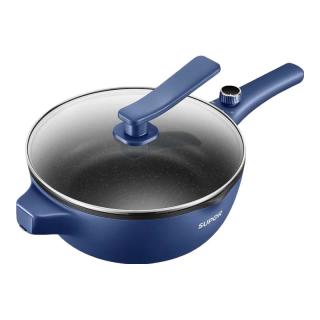 苏泊尔 多功能 电炒锅 蒸笼  蓝色