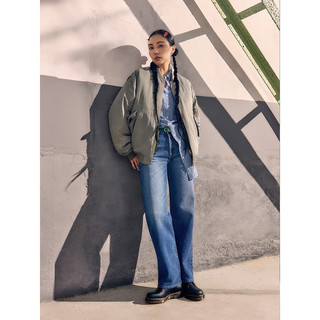 Levi's李维斯24秋季女士BAGGY宽松直筒个性潮流舒适牛仔长裤 中蓝色 26 (29)