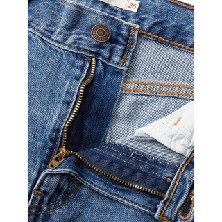 Levi's李维斯24秋季女士BAGGY宽松直筒个性潮流舒适牛仔长裤 中蓝色 26 (29)