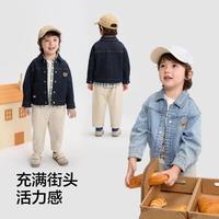 巴拉巴拉 balaone男宝宝牛仔外套可爱小熊秋装2025儿童外套