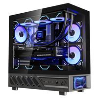 半岛铁盒(PADO)应龙沧溟 屏显版 黑色 ATX 游戏电脑台式机箱/支持360水冷/6吋LCD屏/270°海景房/5090显卡