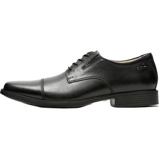 Clarks 其乐 Tilden Cap牛津鞋 黑色皮革 42.5EU 男士商务正装鞋
