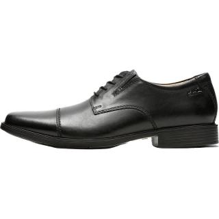 Clarks 其乐 Tilden Cap牛津鞋 黑色皮革 42.5EU 男士商务正装鞋