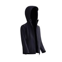 京东京造 三合一冲锋衣 暴雨级防水女款 曜石黑 L