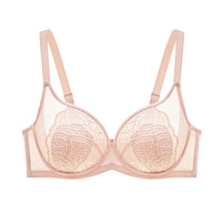 sunflora 桑扶兰 蕾丝内衣大胸显小性感文胸显瘦隐形小耳朵防凸点
