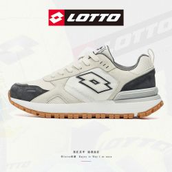 lotto 乐途 轻便男鞋运动鞋网面透气复古休闲鞋男阿甘鞋8817