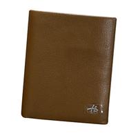 暇步士 男士钱包短款头层牛皮商务多功能钱夹男横款时尚票夹送父亲 啡色HC-1551402A-504