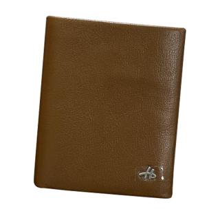 暇步士 男士钱包短款头层牛皮商务多功能钱夹男横款时尚票夹送父亲 啡色HC-1551402A-504