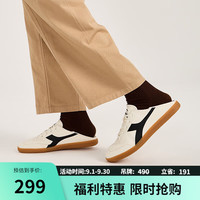 diadora 迪亚多纳 24春懒人鞋男女同款一脚蹬帆布鞋Saunter SLIPON 米/黑N7779