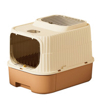 猫砂盆超大号全封闭抽屉式防外溅防臭特大号猫厕所猫咪猫沙盆