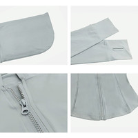 移动端、京东百亿补贴：zauo 防晒衣女户外修身冰感透气原纱型防晒服连帽外套 灰色M码 M