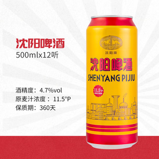 雪花 沈阳啤酒 500ml*12 罐装啤酒
