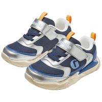 基诺浦儿童学步鞋25秋男女童婴儿机能鞋 透气百搭幼儿童鞋GW1803 蓝夜_亮银_静港蓝 25.5 160mm 适合脚长156-165mm