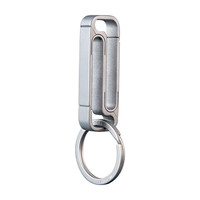 YORA 钛合金 QL-141 汽车钥匙扣 男士穿皮带腰挂锁匙扣