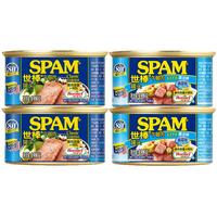 SPAM 世棒 午餐肉风味组合装198g*4罐 开罐即食早餐火锅烧烤麻辣香锅食材