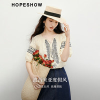 红袖民族风衬衫2025夏季新款女装波嬉风流苏系带撞色刺绣圆领气质上衣 004