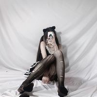 吸管少女 性感美腿丝袜女薄款一次性手撕袜