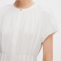 歌莉娅 首降5折醋酸连衣裙女2025出席重要场合白色裙子1E5C4K640 05W米白 XS