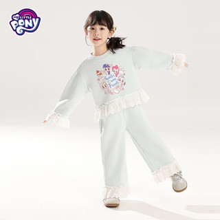 MY LITTLE PONY（小马宝莉）女童宝宝春秋季户外可爱公主风套装 湖蓝色 100