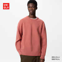 优衣库 男女同款罗纹圆领针织衫 474203