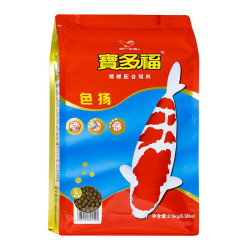 宝多福 统一 宝多福锦鲤鱼饲料 增体鱼粮增色锦鲤鱼食育成色扬观赏鱼饲料 宝多福色扬2.5kg（L大粒7.5mm）