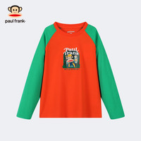 大嘴猴(paul frank)童装长袖T恤2025春秋款男女童打底衫舒适透气纯棉中大童百搭上衣 209B