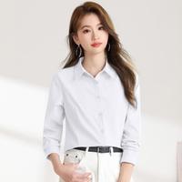 吉芬 JEFEN by FRANKIE 春秋季职业衬衣女士纯色上衣气质显瘦减龄百搭衬衫女