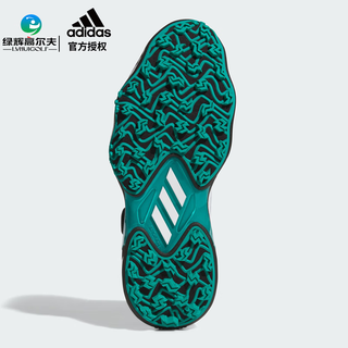 阿迪达斯（adidas）高尔夫球鞋25年 男士运动鞋CODECHAOS 25 BOA舒适缓震防泼水 JI4164 白/黑/蓝绿色 （BOA） 40 （UK6.5）