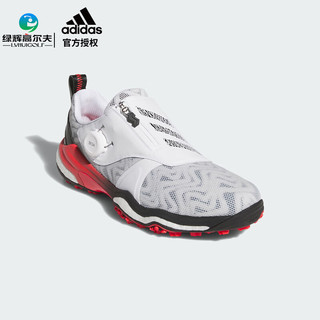 阿迪达斯（adidas）高尔夫球鞋25年 男士运动鞋CODECHAOS 25 BOA舒适缓震防泼水 IH8444 白/黑/红色 （BOA款） 40.5 （UK7）