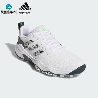 阿迪达斯（adidas）高尔夫球鞋25年 男士运动鞋CODECHAOS 25 BOA舒适缓震防泼水 JI4163 白/绿/色 （系带） 42.5 （UK8.5）