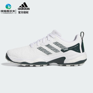 阿迪达斯（adidas）高尔夫球鞋25年 男士运动鞋CODECHAOS 25 BOA舒适缓震防泼水 JI4163 白/绿/色 （系带） 42.5 （UK8.5）