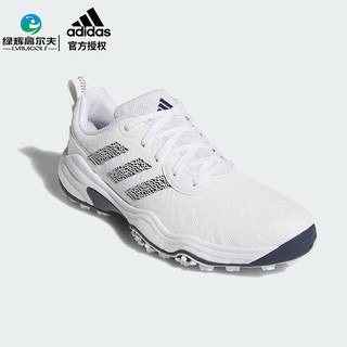 阿迪达斯（adidas）高尔夫球鞋25年 男士运动鞋CODECHAOS 25 BOA舒适缓震防泼水 IH8445 白/藏青色 （系带） 44.5 （UK10）