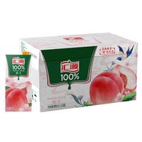 汇源果汁100%桃汁浓缩果汁饮料1L*12盒整箱果汁礼盒装年货 100%桃汁1L*12盒