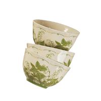 CERAMICS 铃兰花盘子菜盘家用餐具陶瓷碗碟深盘2025高级感鱼盘碗