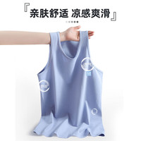 猫人男士背心夏季跨栏95%纯棉液态棉运动内穿春夏打底无袖汗衫 白色 XL （120-150斤）