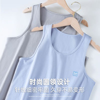 猫人男士背心夏季跨栏95%纯棉液态棉运动内穿春夏打底无袖汗衫 梦幻蓝 XL （120-150斤）